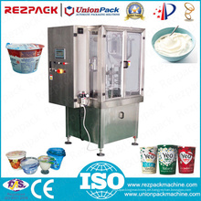 Automatische Joghurt Wiegen Füllen Abdichtung Kunststoff Tasse Verpackungsmaschine (RZ-R / 2R / 3R)